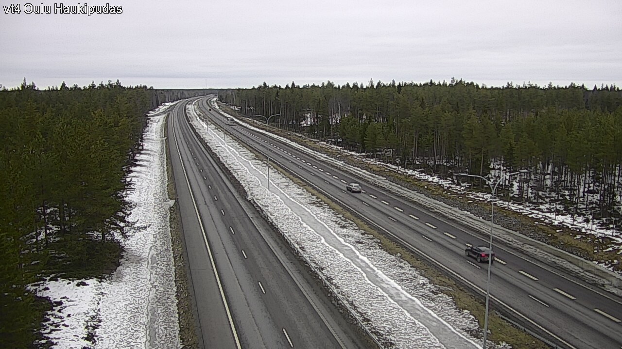 Weather Camera Image Road 4 Oulu, Haukipudas, Oulu, Pohjois-Pohjanmaa