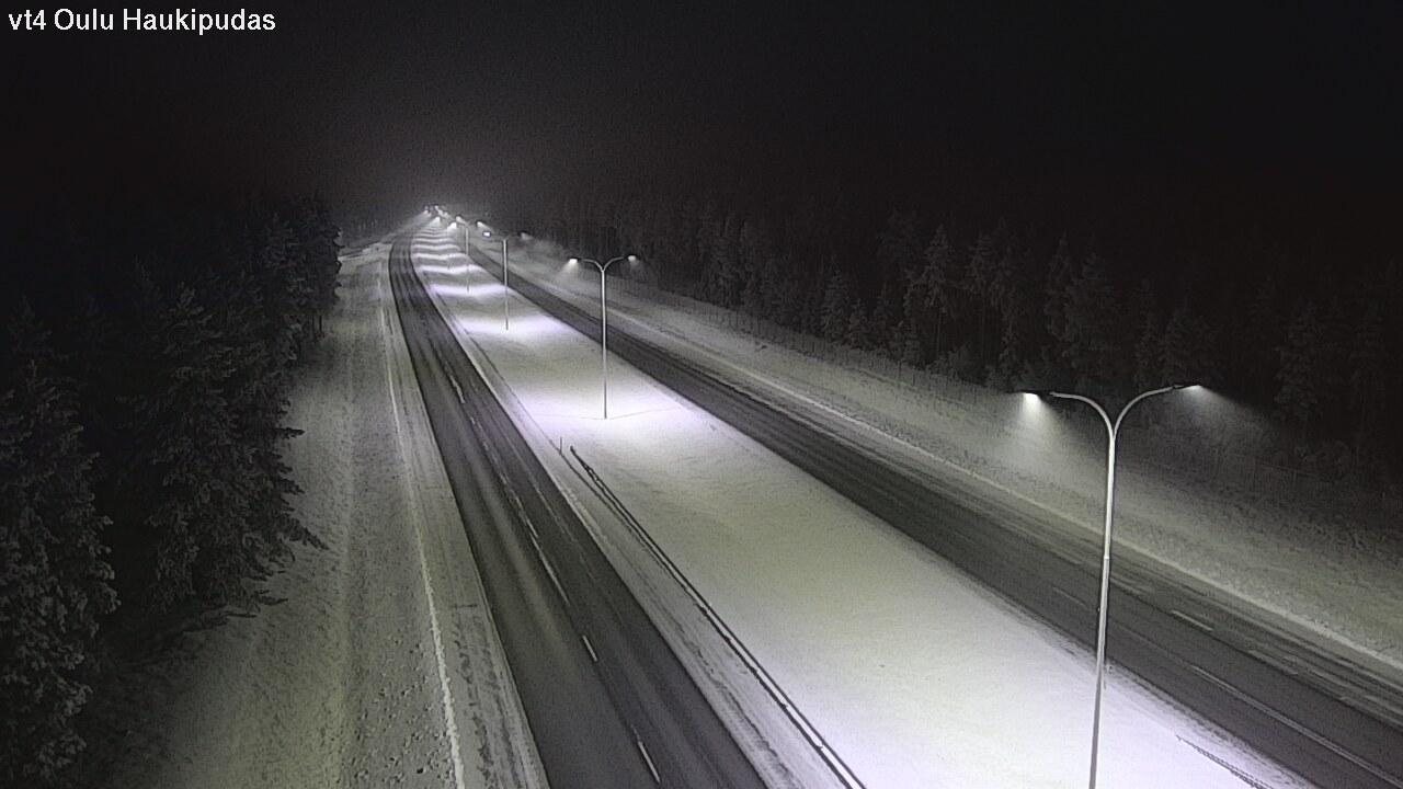 Weather Camera Image Road 4 Oulu, Haukipudas, Oulu, Pohjois-Pohjanmaa