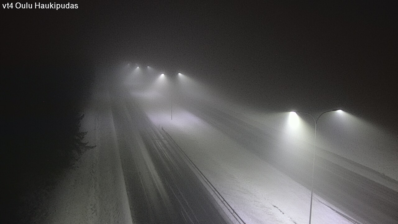 Weather Camera Image Road 4 Oulu, Haukipudas, Oulu, Pohjois-Pohjanmaa
