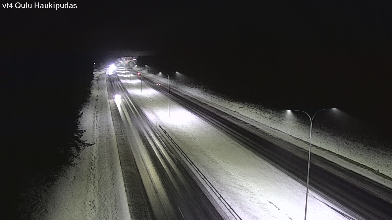 Weather Camera Image Road 4 Oulu, Haukipudas, Oulu, Pohjois-Pohjanmaa