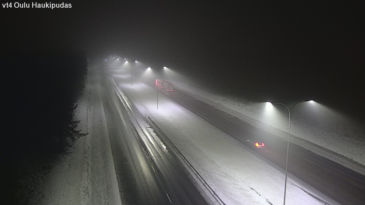 Weather Camera Image Väg 4 Oleåborg, Haukipudas, Oulu, Pohjois-Pohjanmaa