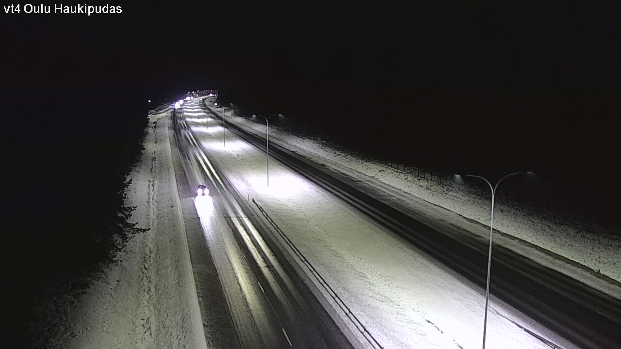 Weather Camera Image Väg 4 Oleåborg, Haukipudas, Oulu, Pohjois-Pohjanmaa