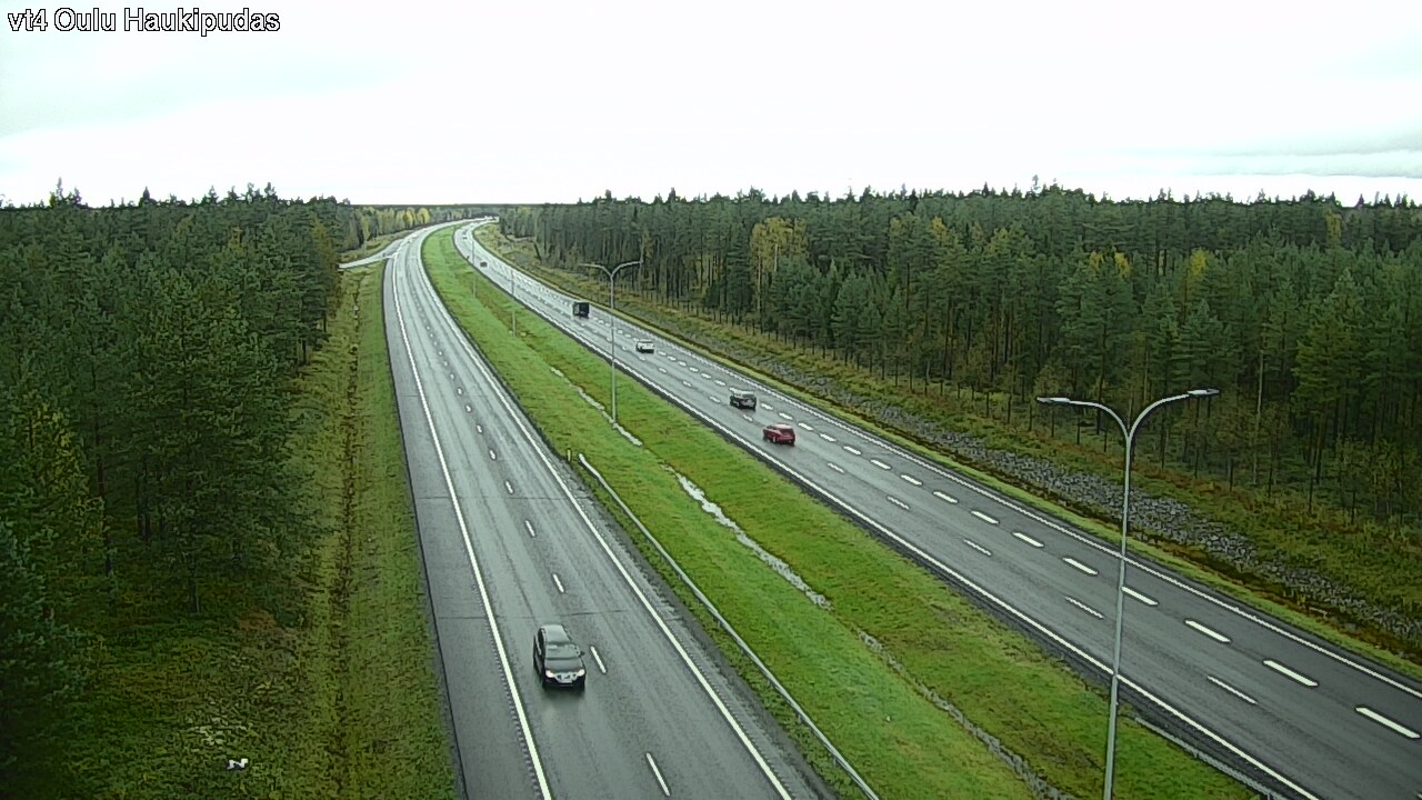 Weather Camera Image Väg 4 Oleåborg, Haukipudas, Oulu, Pohjois-Pohjanmaa
