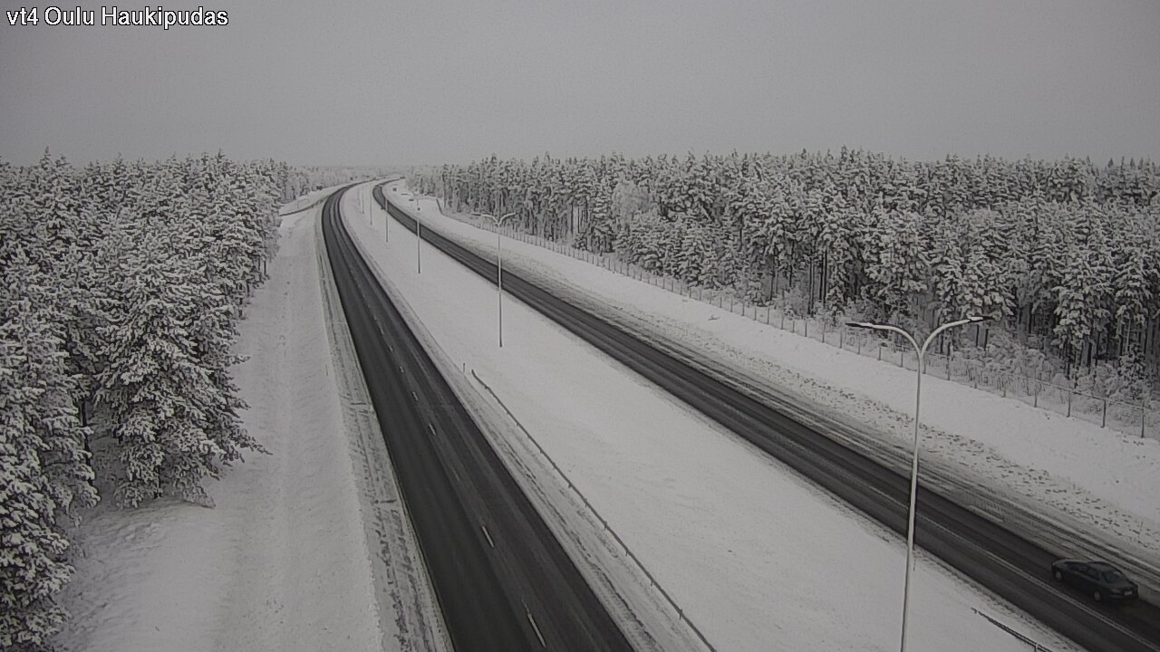 Weather Camera Image Road 4 Oulu, Haukipudas, Oulu, Pohjois-Pohjanmaa