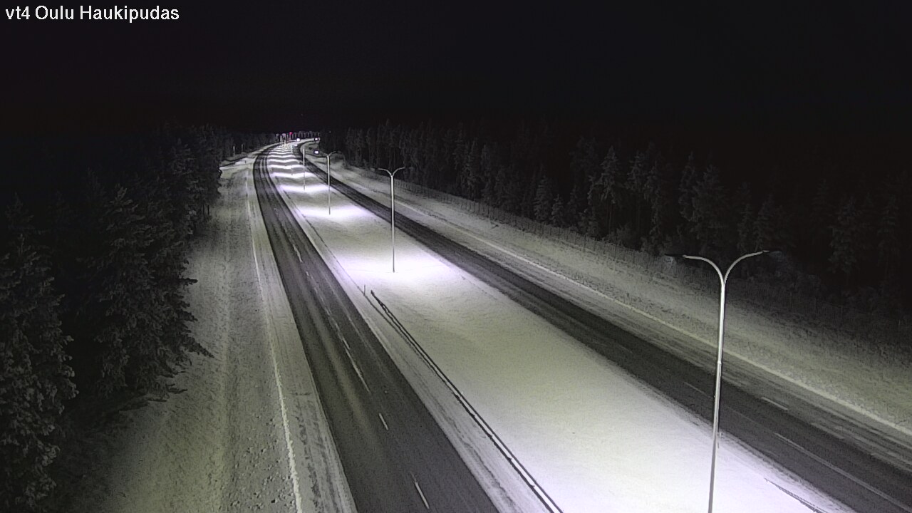 Weather Camera Image Road 4 Oulu, Haukipudas, Oulu, Pohjois-Pohjanmaa