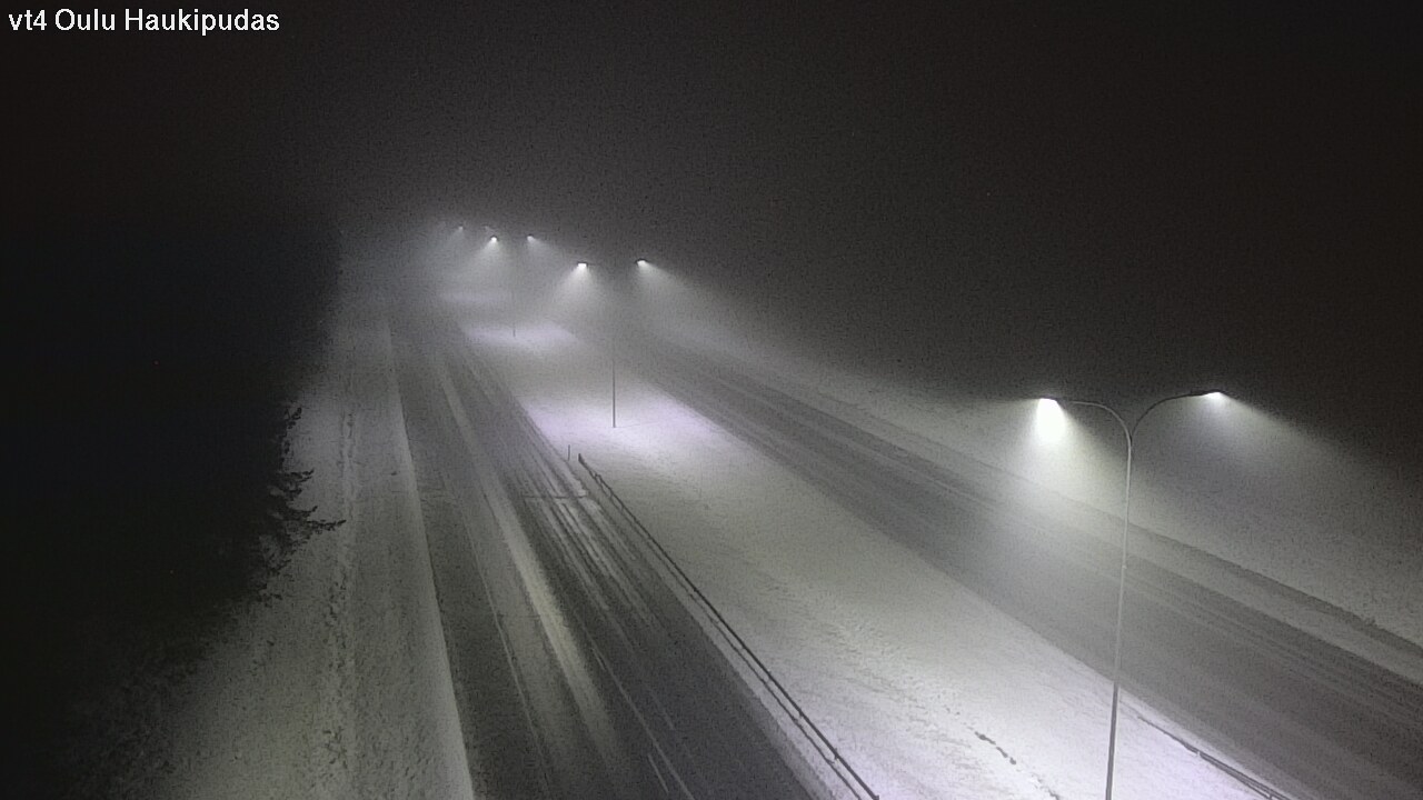 Weather Camera Image Road 4 Oulu, Haukipudas, Oulu, Pohjois-Pohjanmaa