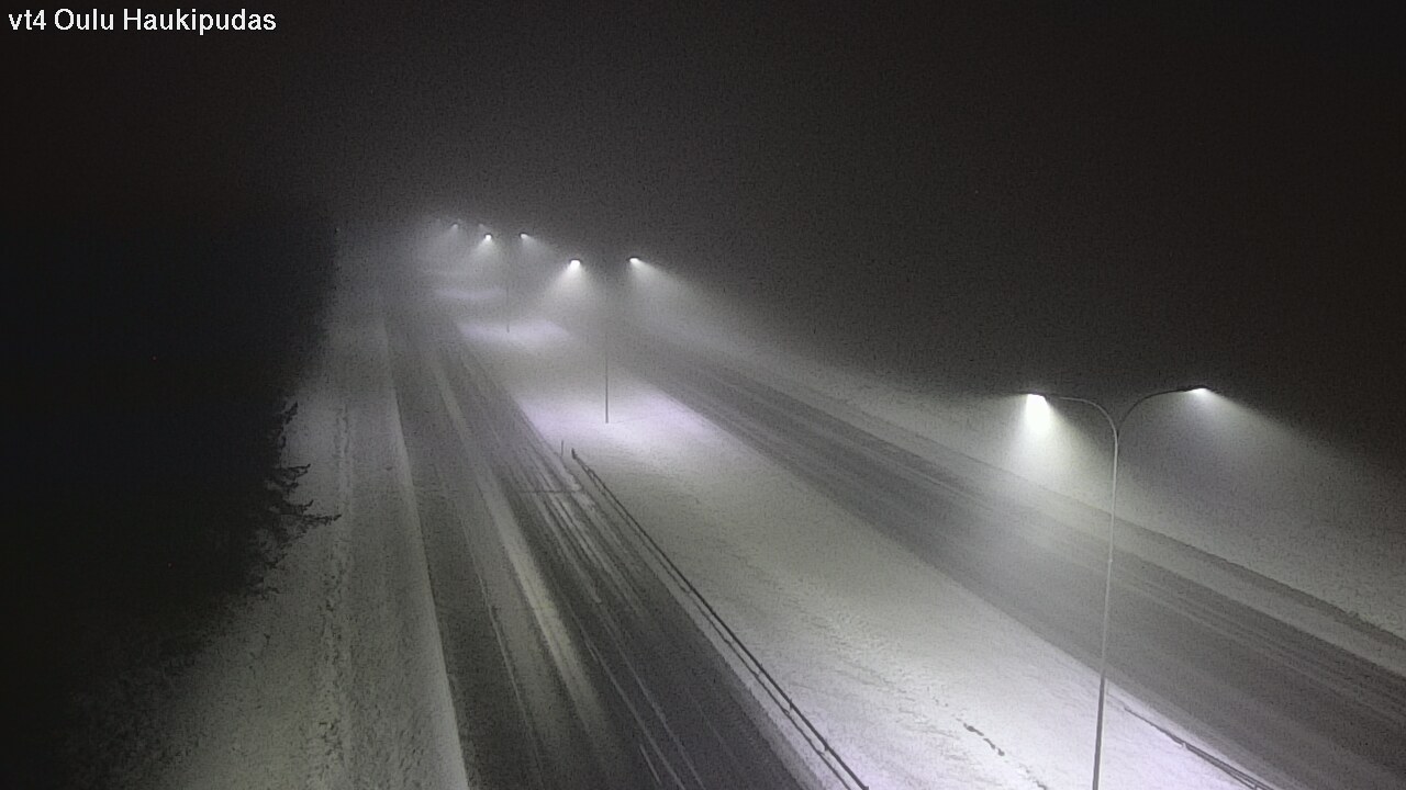Weather Camera Image Road 4 Oulu, Haukipudas, Oulu, Pohjois-Pohjanmaa