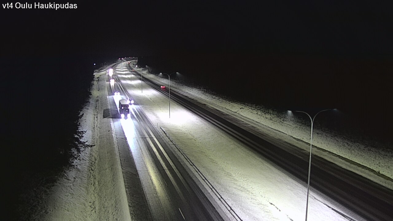 Weather Camera Image Väg 4 Oleåborg, Haukipudas, Oulu, Pohjois-Pohjanmaa