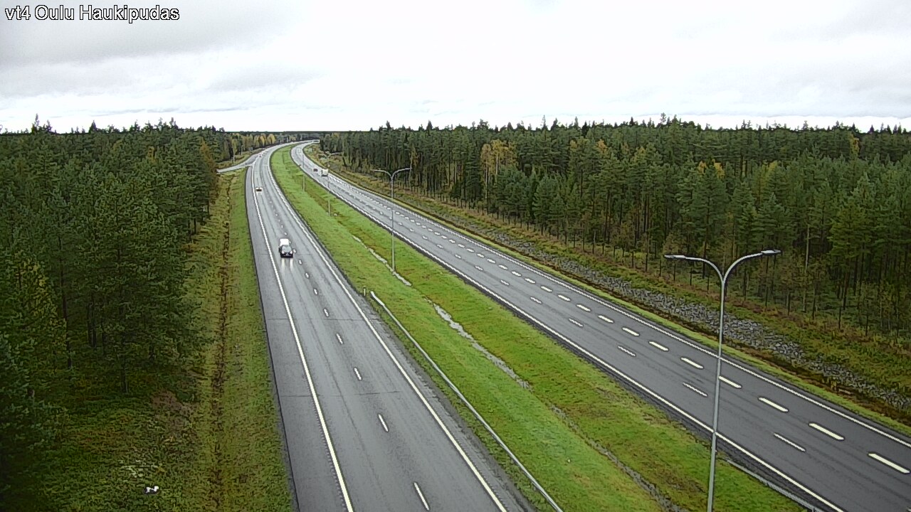 Weather Camera Image Väg 4 Oleåborg, Haukipudas, Oulu, Pohjois-Pohjanmaa