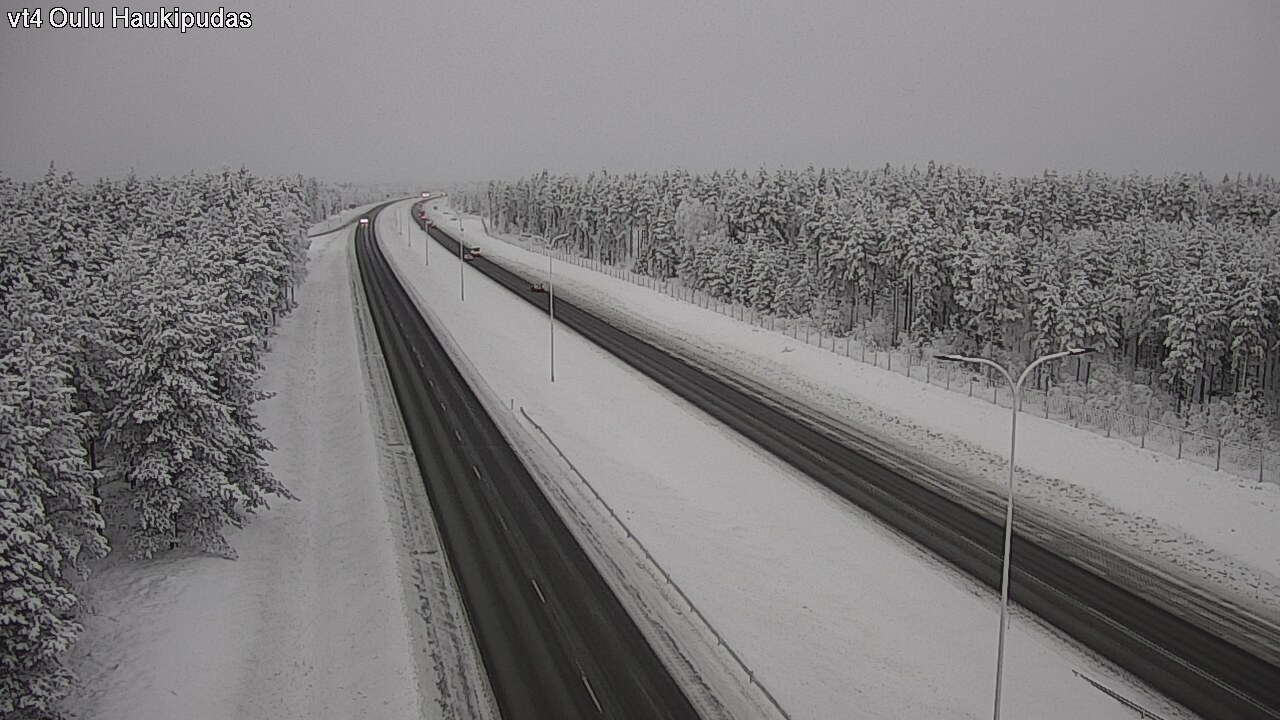Weather Camera Image Road 4 Oulu, Haukipudas, Oulu, Pohjois-Pohjanmaa