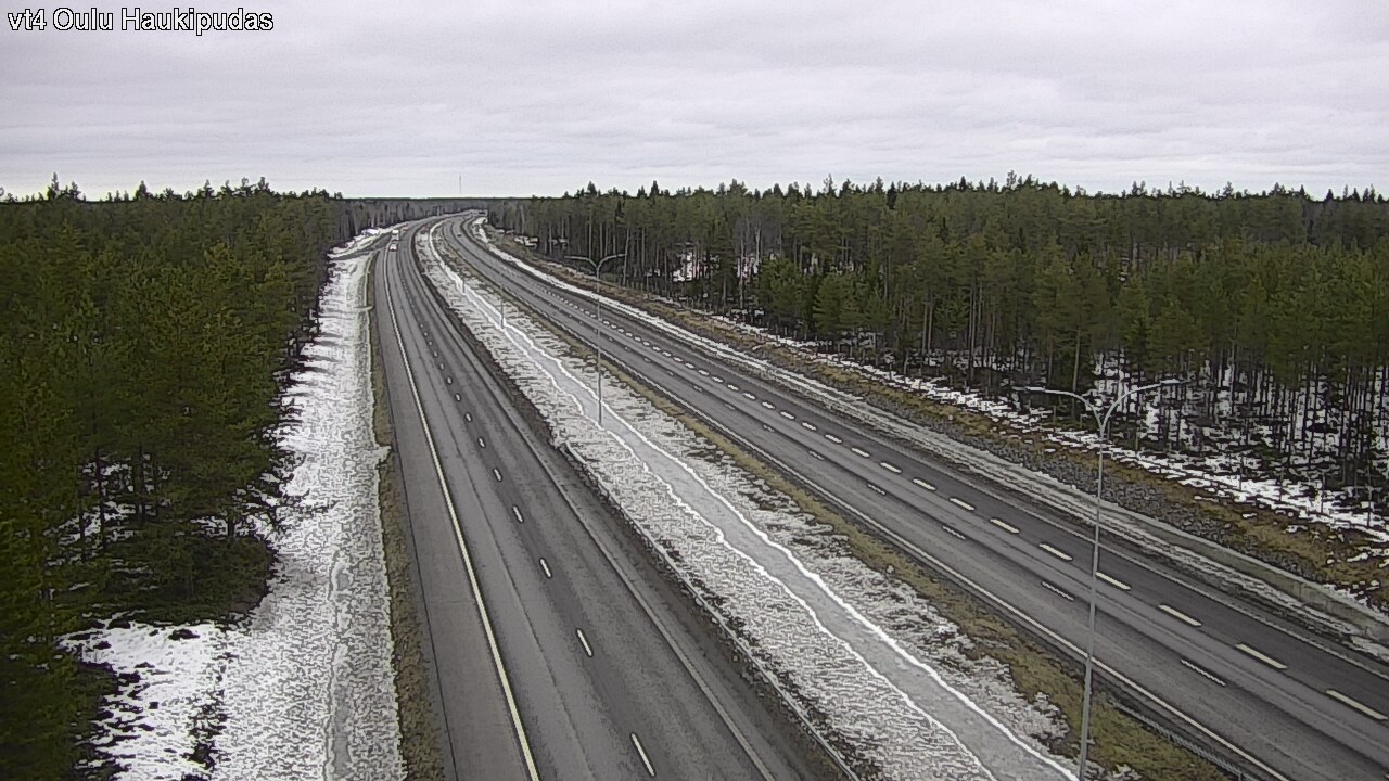 Weather Camera Image Road 4 Oulu, Haukipudas, Oulu, Pohjois-Pohjanmaa