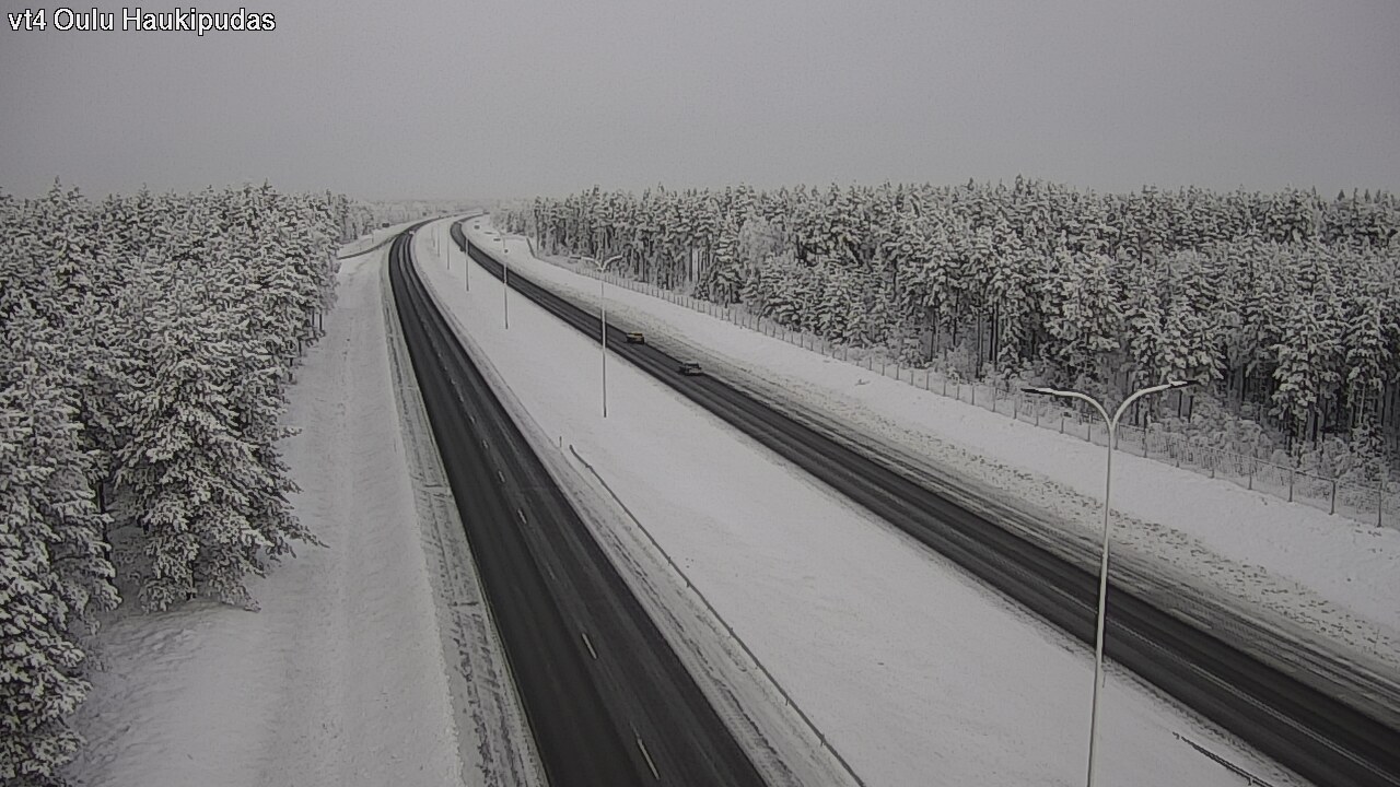 Weather Camera Image Road 4 Oulu, Haukipudas, Oulu, Pohjois-Pohjanmaa