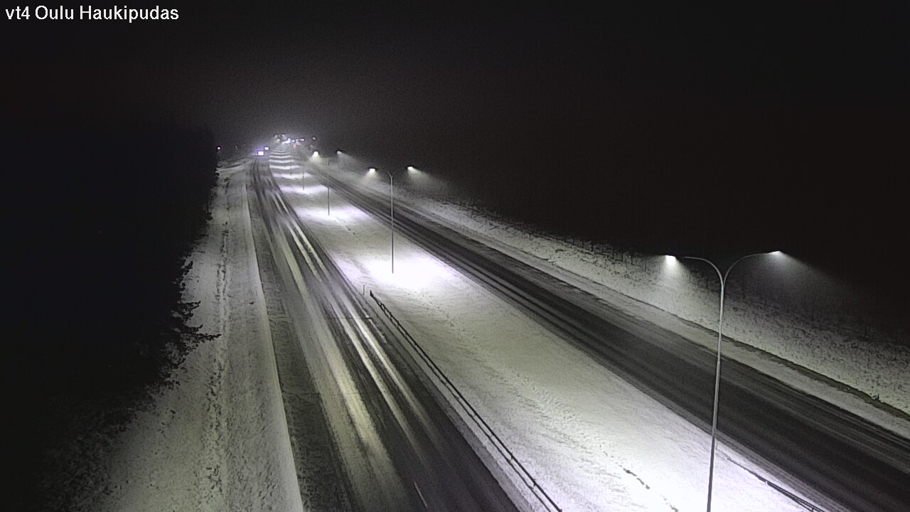 Weather Camera Image Road 4 Oulu, Haukipudas, Oulu, Pohjois-Pohjanmaa