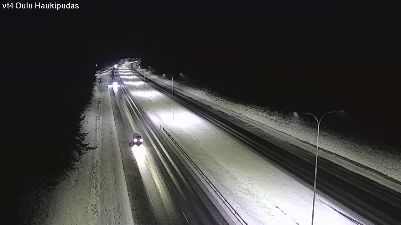 Weather Camera Image Väg 4 Oleåborg, Haukipudas, Oulu, Pohjois-Pohjanmaa