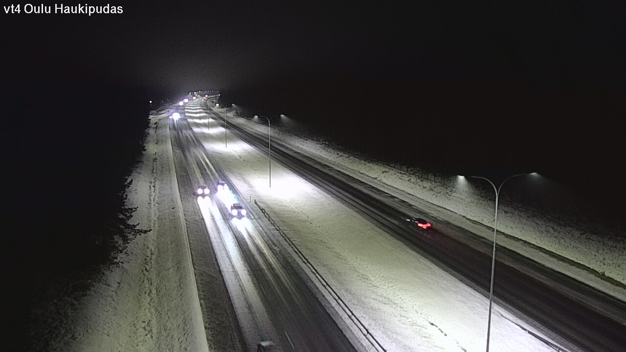 Weather Camera Image Road 4 Oulu, Haukipudas, Oulu, Pohjois-Pohjanmaa