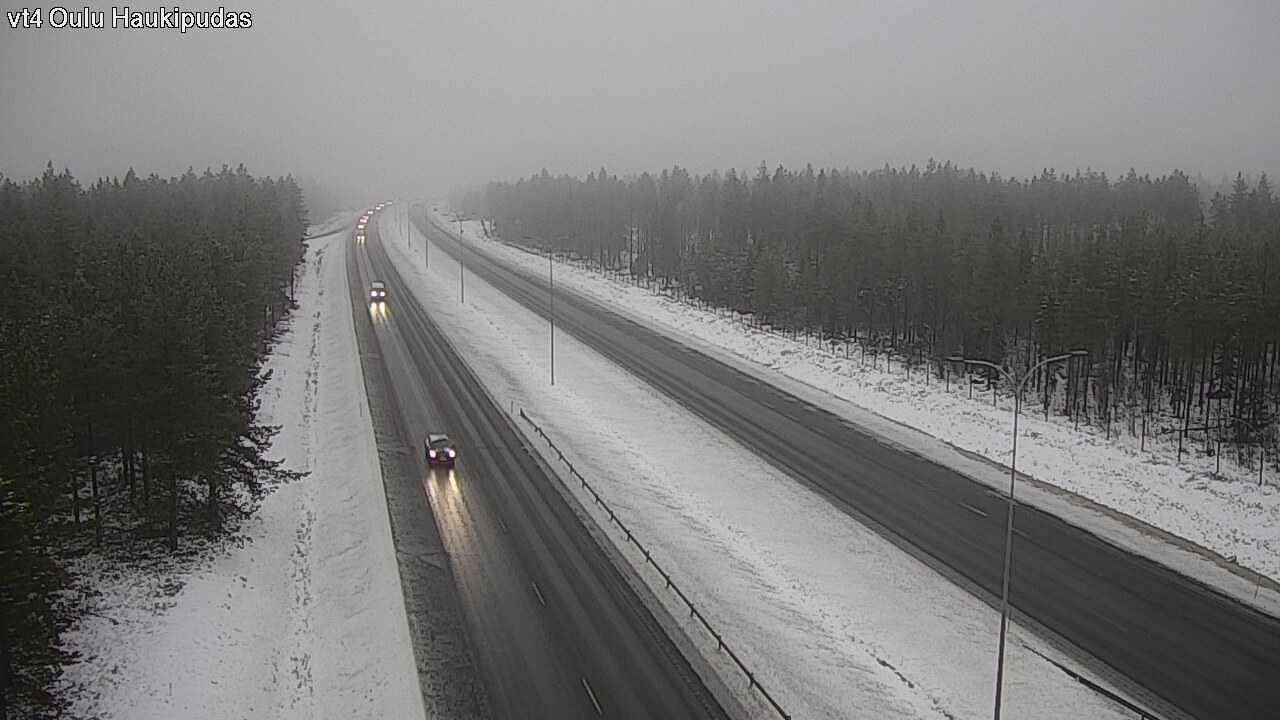 Weather Camera Image Väg 4 Oleåborg, Haukipudas, Oulu, Pohjois-Pohjanmaa