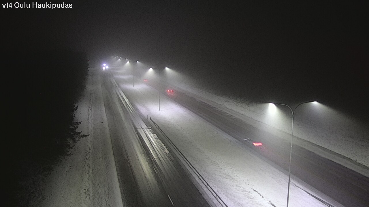 Weather Camera Image Väg 4 Oleåborg, Haukipudas, Oulu, Pohjois-Pohjanmaa