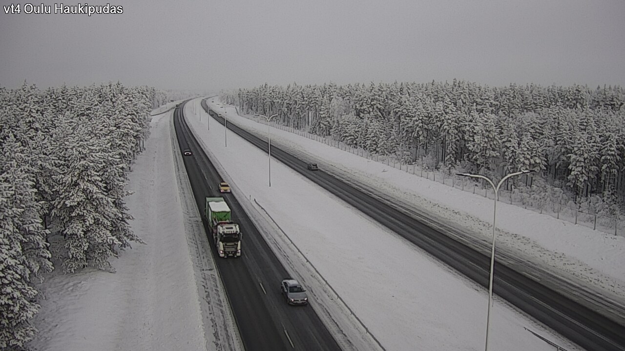 Weather Camera Image Road 4 Oulu, Haukipudas, Oulu, Pohjois-Pohjanmaa