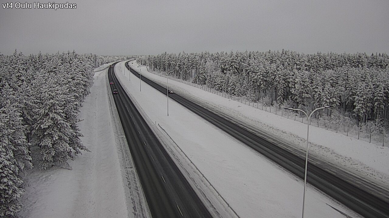 Weather Camera Image Road 4 Oulu, Haukipudas, Oulu, Pohjois-Pohjanmaa