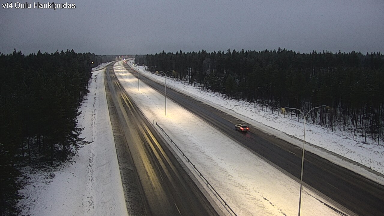 Weather Camera Image Väg 4 Oleåborg, Haukipudas, Oulu, Pohjois-Pohjanmaa
