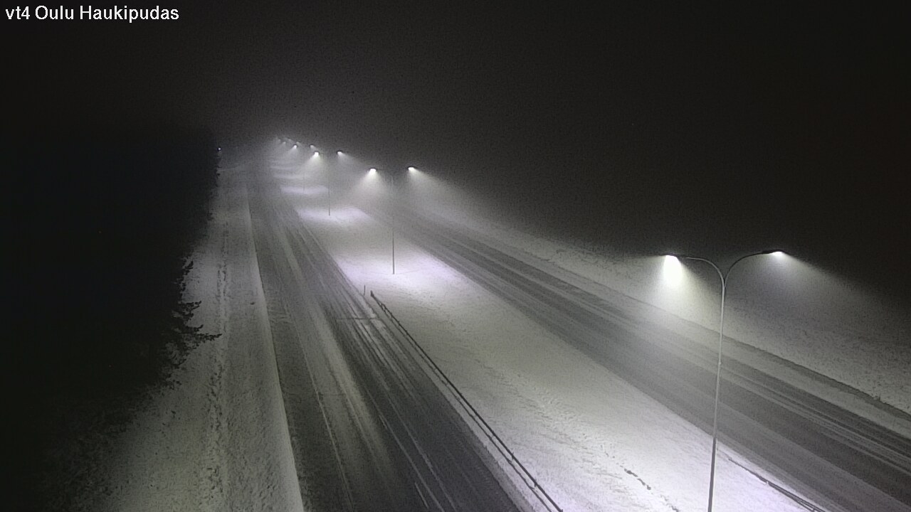 Weather Camera Image Road 4 Oulu, Haukipudas, Oulu, Pohjois-Pohjanmaa