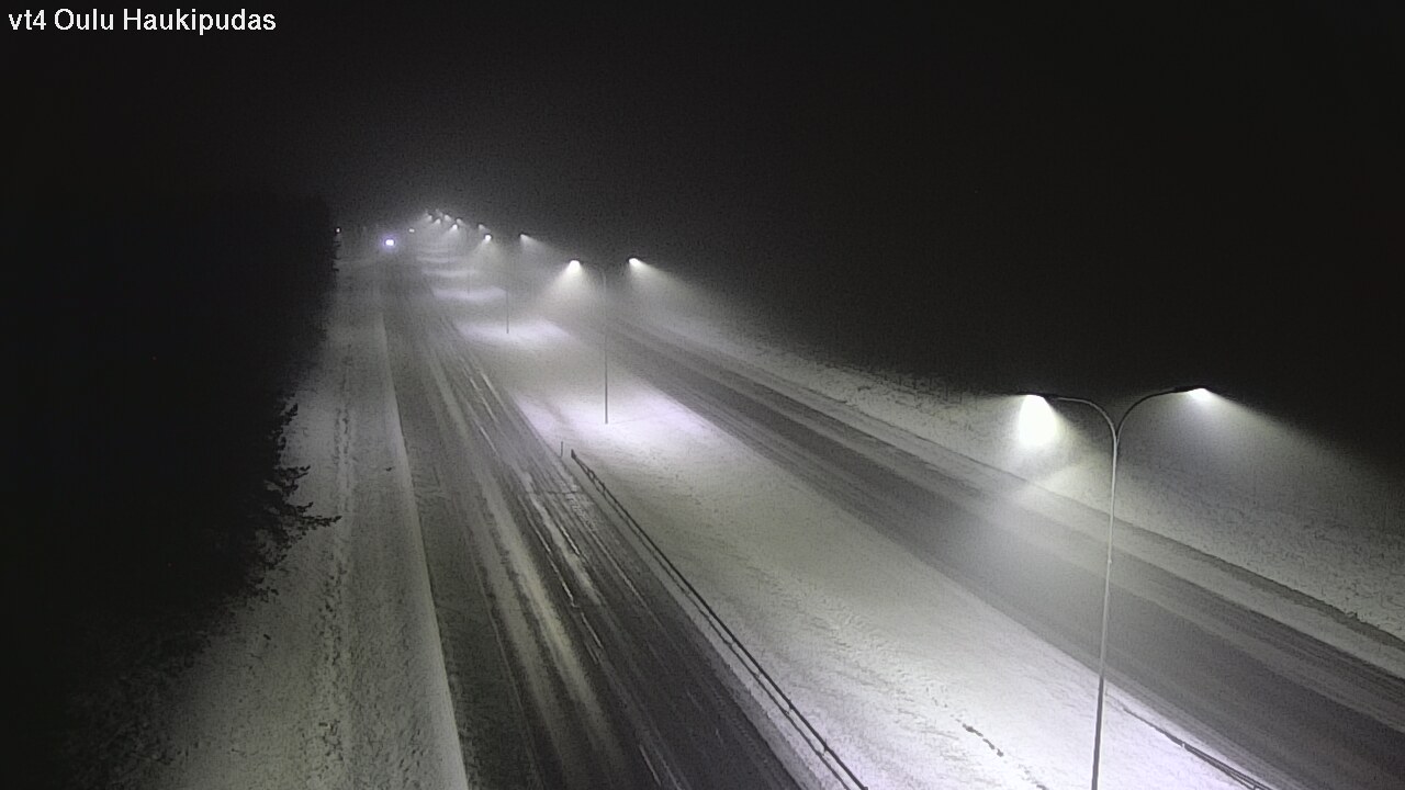 Weather Camera Image Road 4 Oulu, Haukipudas, Oulu, Pohjois-Pohjanmaa