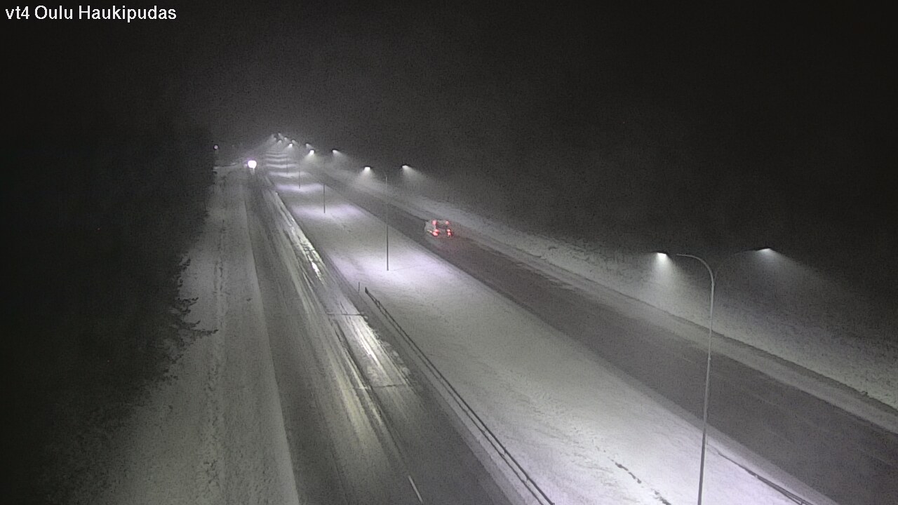 Weather Camera Image Väg 4 Oleåborg, Haukipudas, Oulu, Pohjois-Pohjanmaa