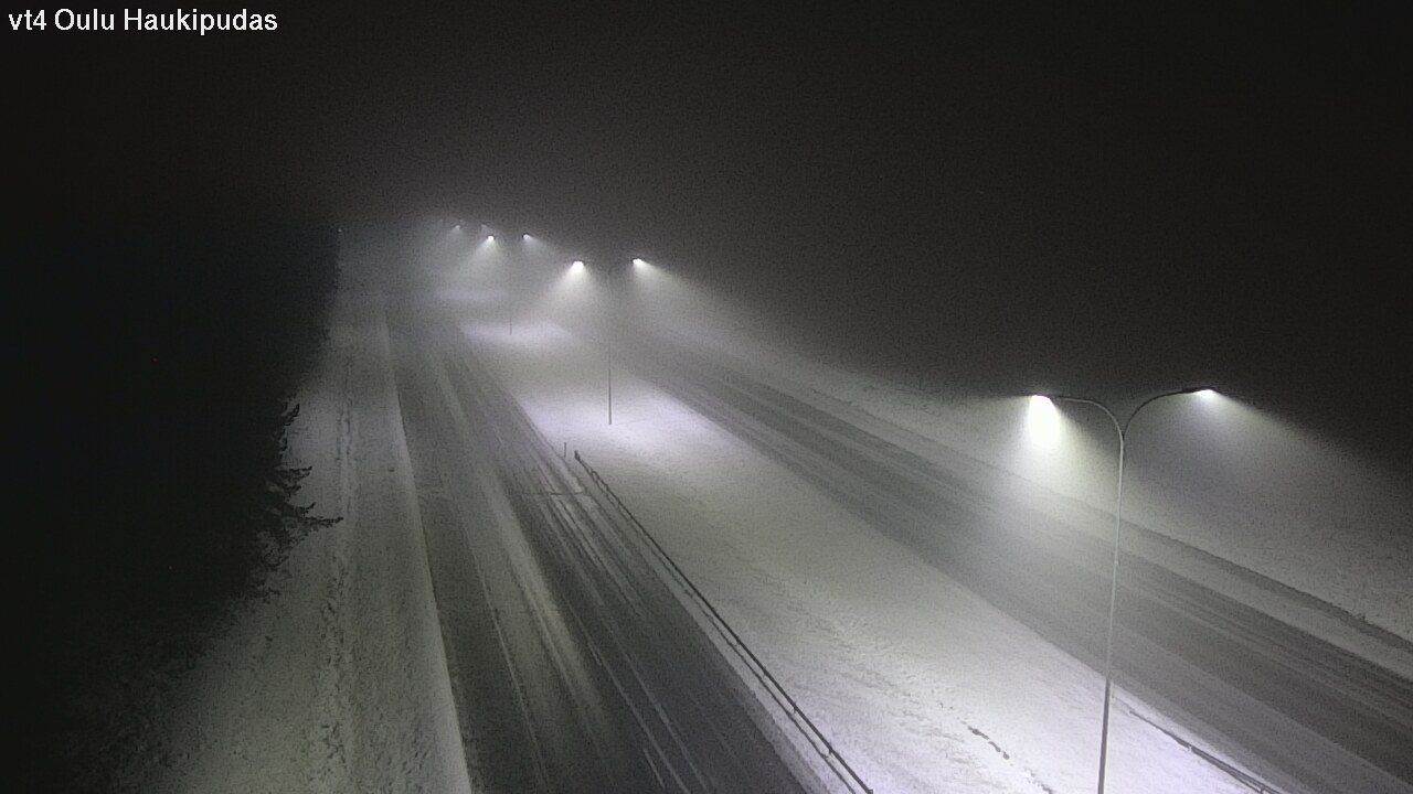 Weather Camera Image Road 4 Oulu, Haukipudas, Oulu, Pohjois-Pohjanmaa