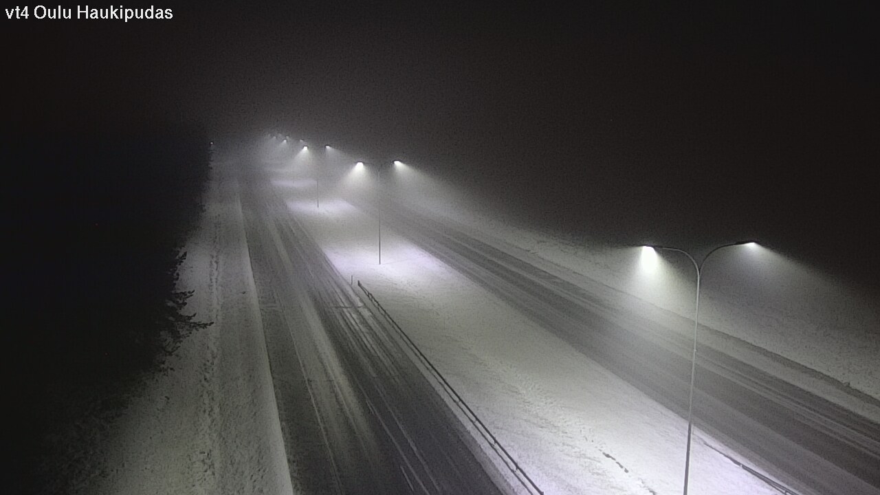 Weather Camera Image Road 4 Oulu, Haukipudas, Oulu, Pohjois-Pohjanmaa