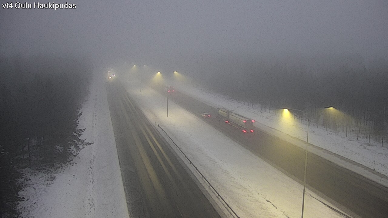 Weather Camera Image Road 4 Oulu, Haukipudas, Oulu, Pohjois-Pohjanmaa