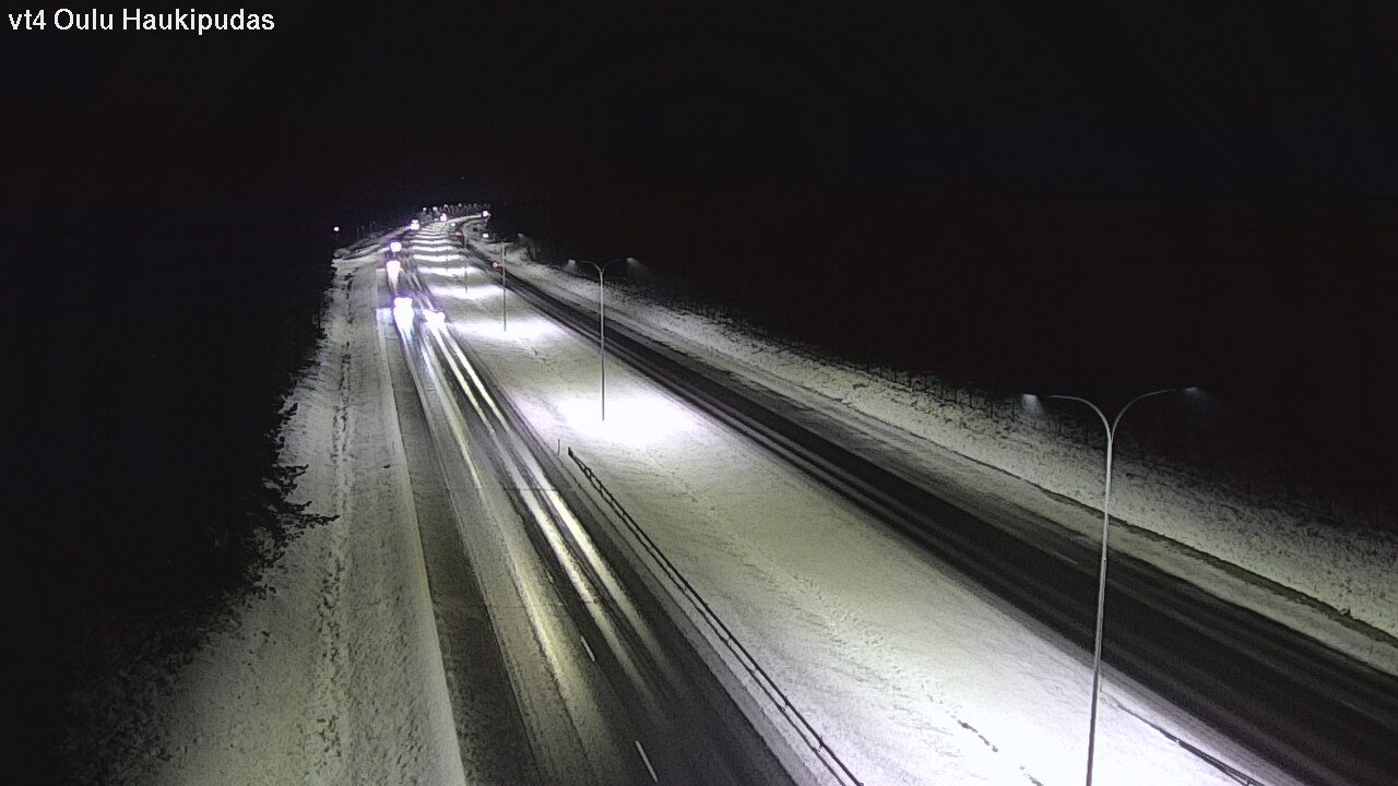 Weather Camera Image Väg 4 Oleåborg, Haukipudas, Oulu, Pohjois-Pohjanmaa