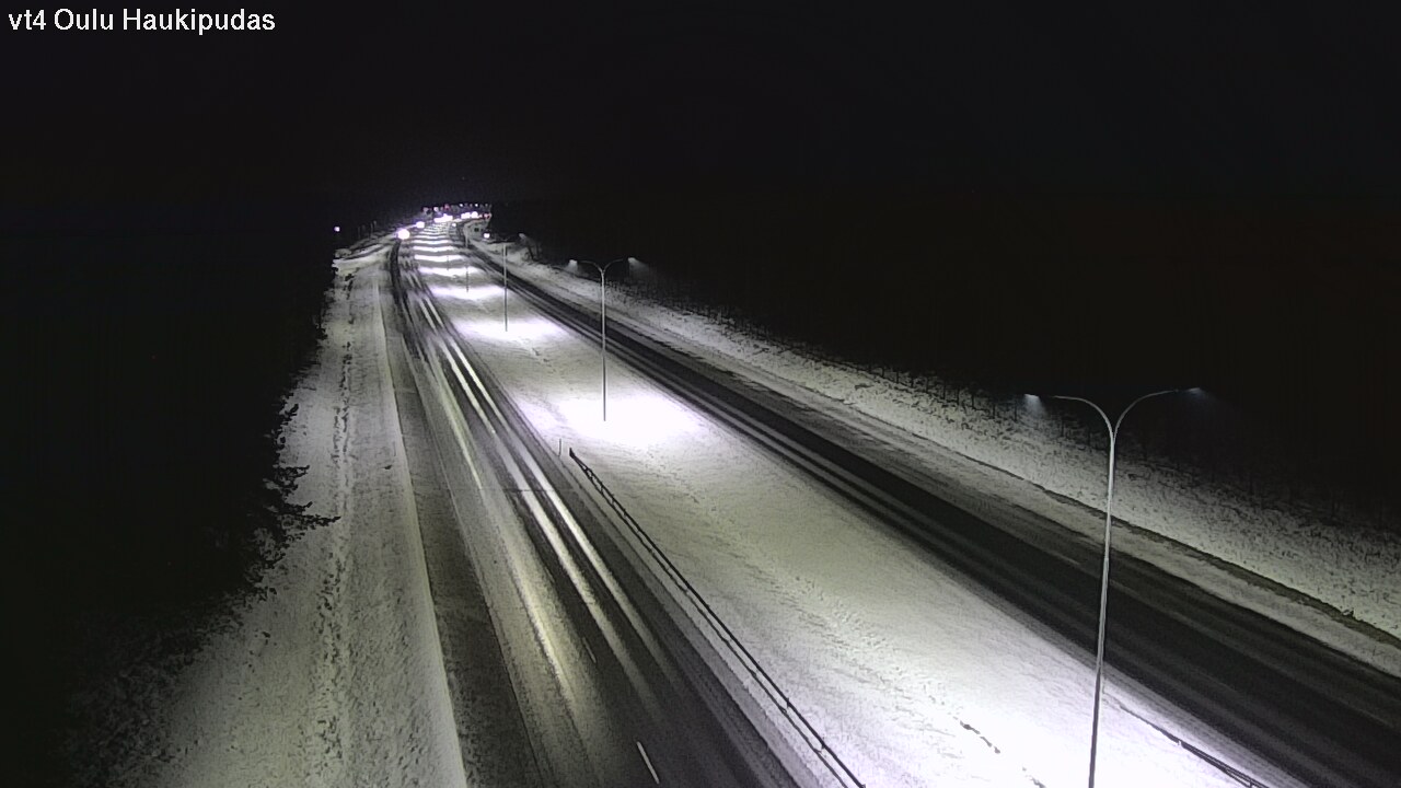 Weather Camera Image Väg 4 Oleåborg, Haukipudas, Oulu, Pohjois-Pohjanmaa