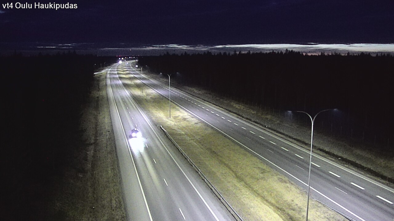 Weather Camera Image Road 4 Oulu, Haukipudas, Oulu, Pohjois-Pohjanmaa