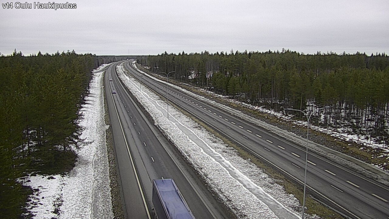 Weather Camera Image Road 4 Oulu, Haukipudas, Oulu, Pohjois-Pohjanmaa