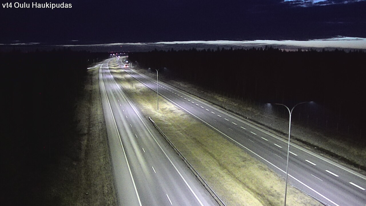 Weather Camera Image Road 4 Oulu, Haukipudas, Oulu, Pohjois-Pohjanmaa