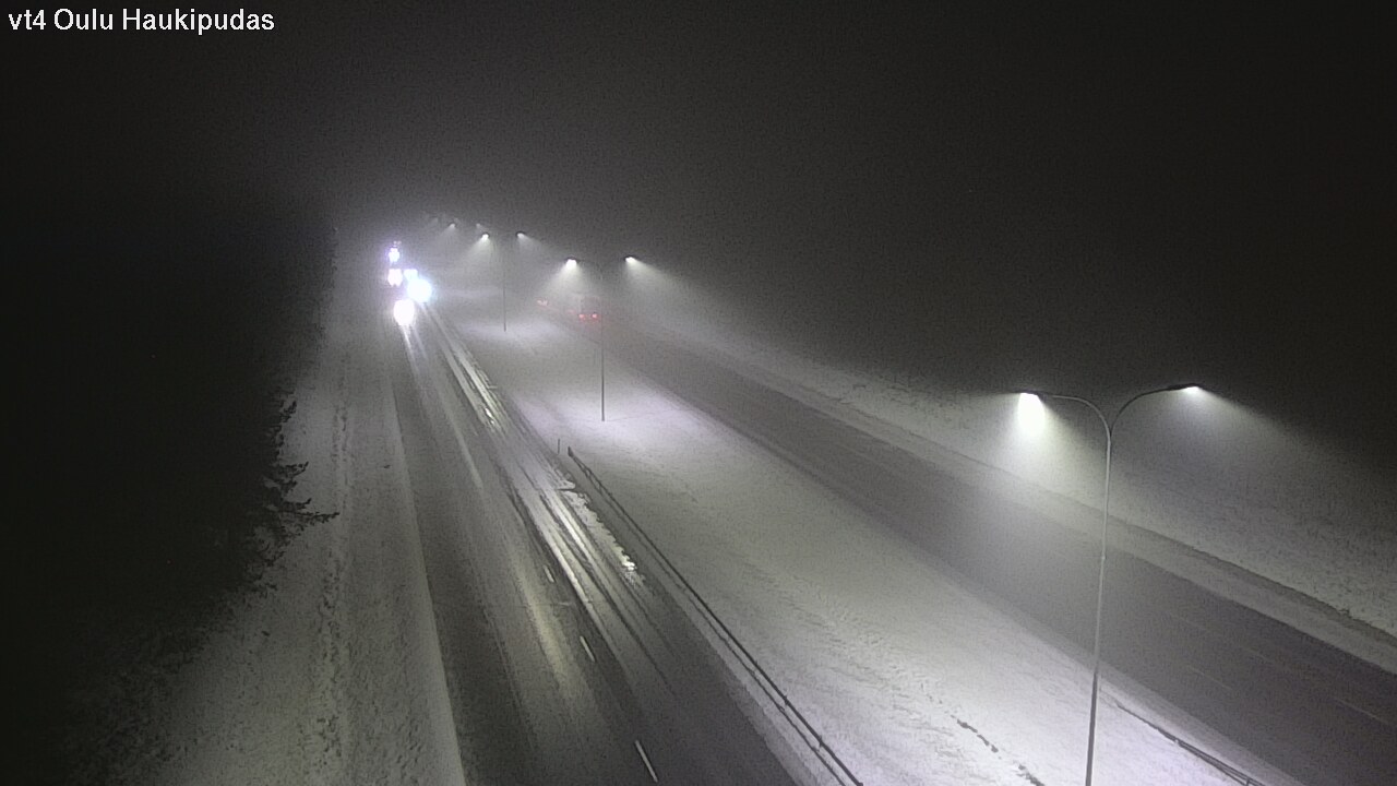 Weather Camera Image Väg 4 Oleåborg, Haukipudas, Oulu, Pohjois-Pohjanmaa