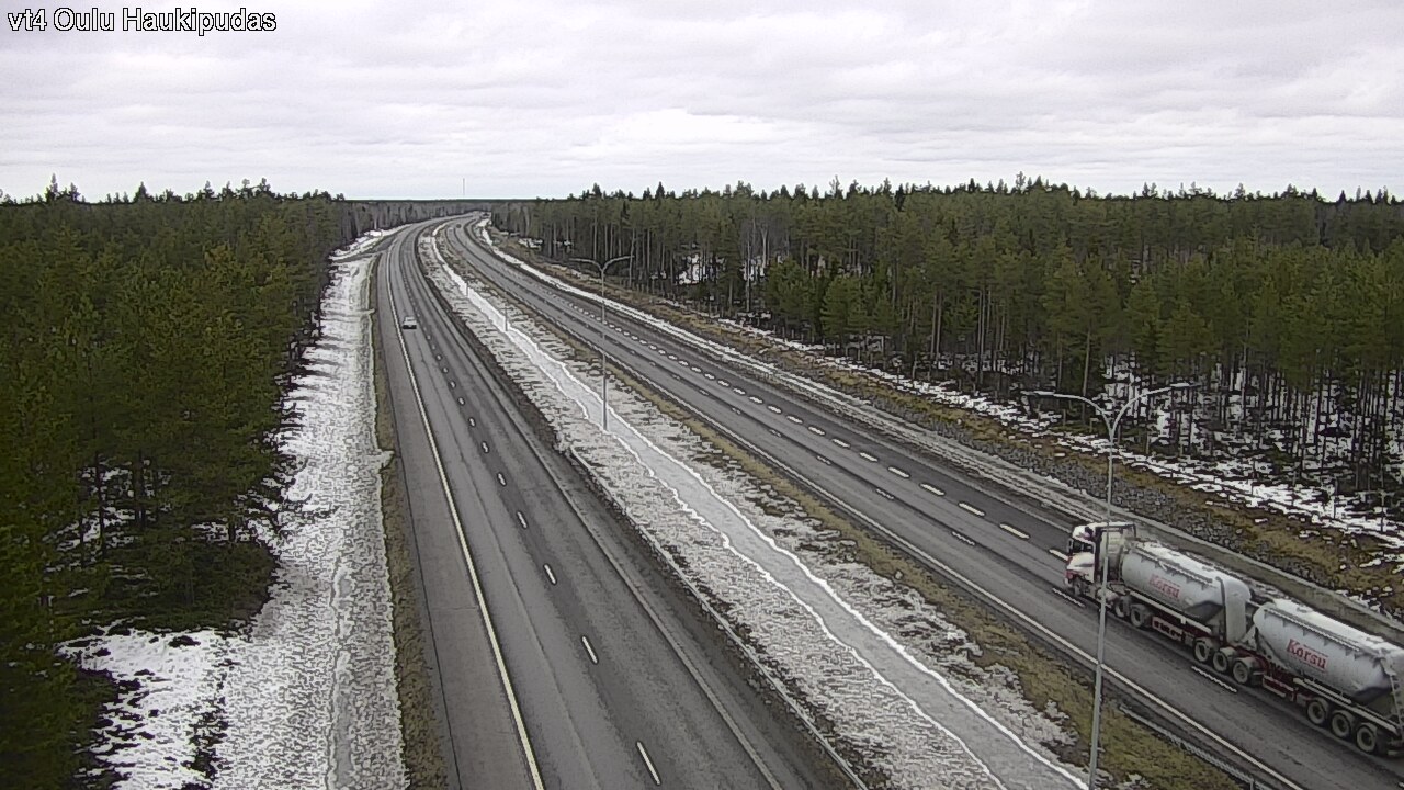 Weather Camera Image Road 4 Oulu, Haukipudas, Oulu, Pohjois-Pohjanmaa