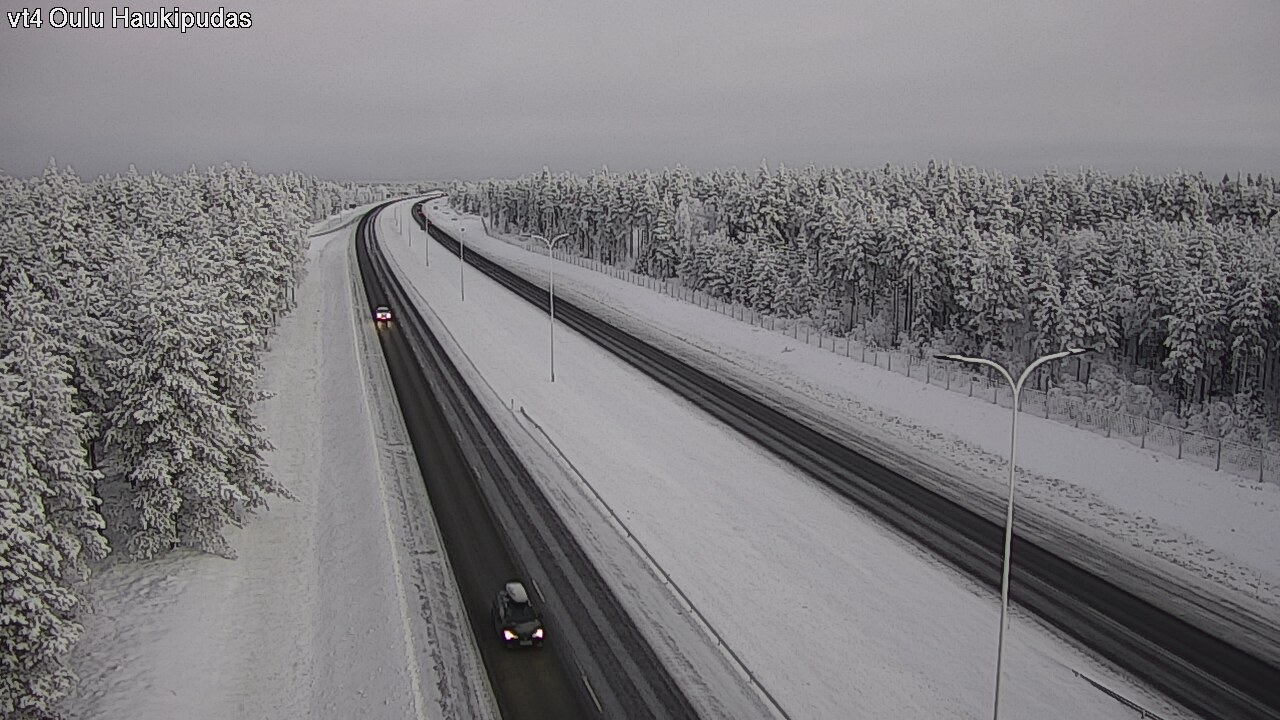 Weather Camera Image Road 4 Oulu, Haukipudas, Oulu, Pohjois-Pohjanmaa