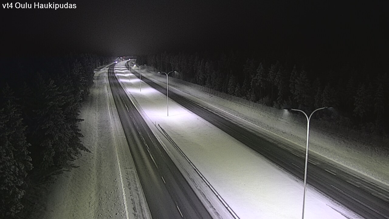 Weather Camera Image Road 4 Oulu, Haukipudas, Oulu, Pohjois-Pohjanmaa