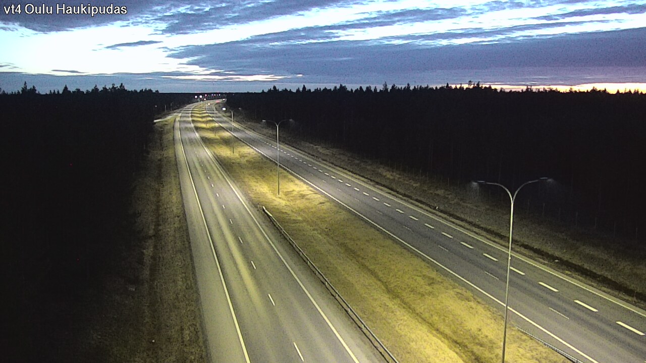 Weather Camera Image Road 4 Oulu, Haukipudas, Oulu, Pohjois-Pohjanmaa