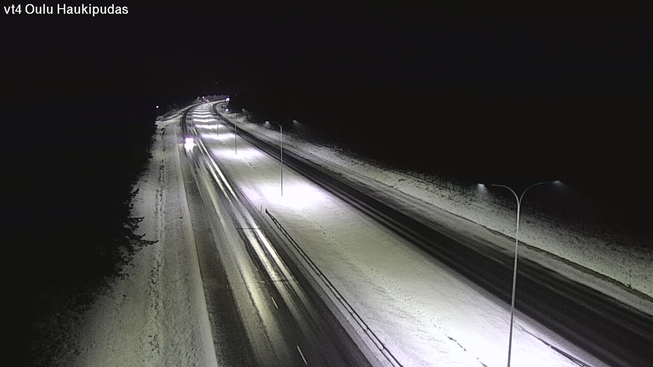 Weather Camera Image Väg 4 Oleåborg, Haukipudas, Oulu, Pohjois-Pohjanmaa