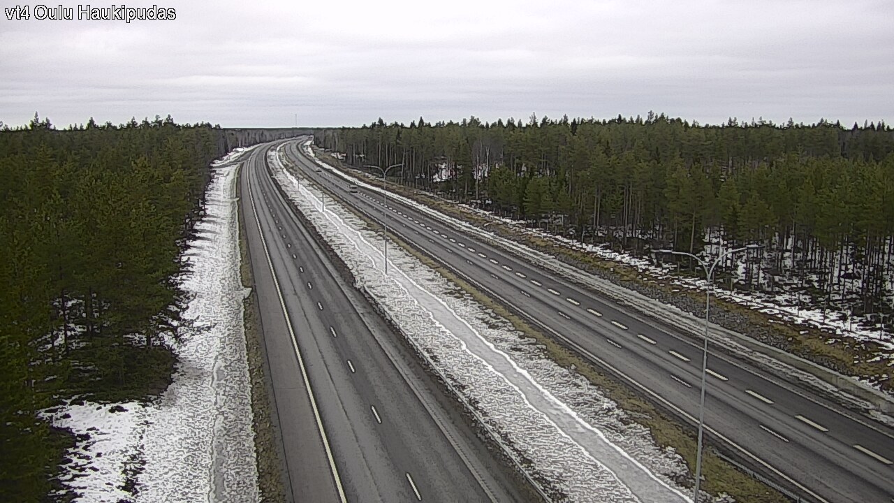 Weather Camera Image Road 4 Oulu, Haukipudas, Oulu, Pohjois-Pohjanmaa