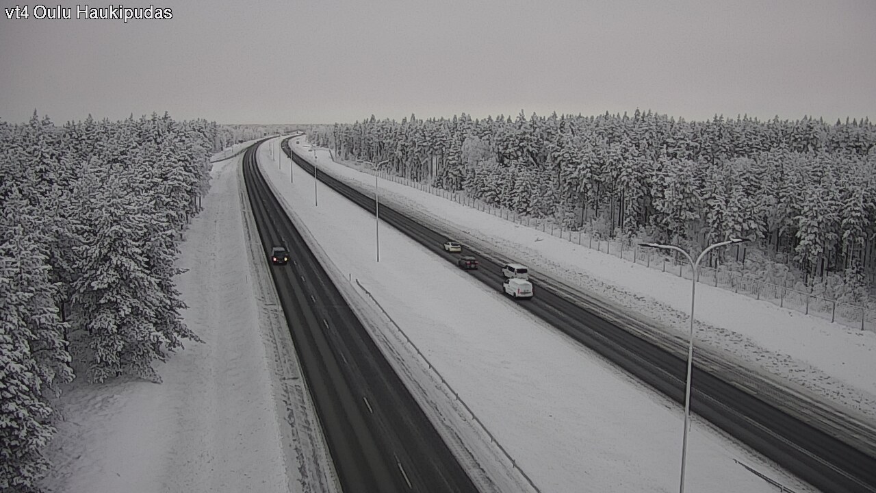 Weather Camera Image Road 4 Oulu, Haukipudas, Oulu, Pohjois-Pohjanmaa