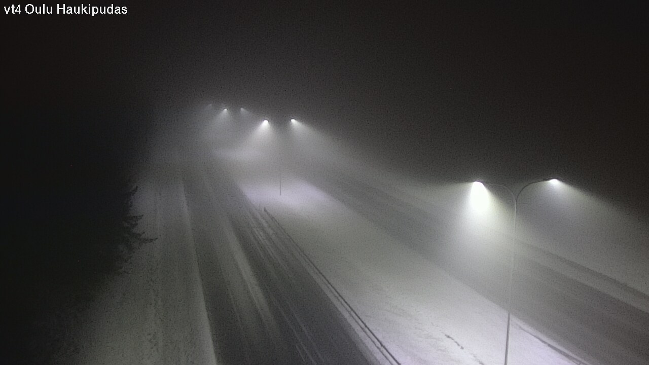 Weather Camera Image Road 4 Oulu, Haukipudas, Oulu, Pohjois-Pohjanmaa