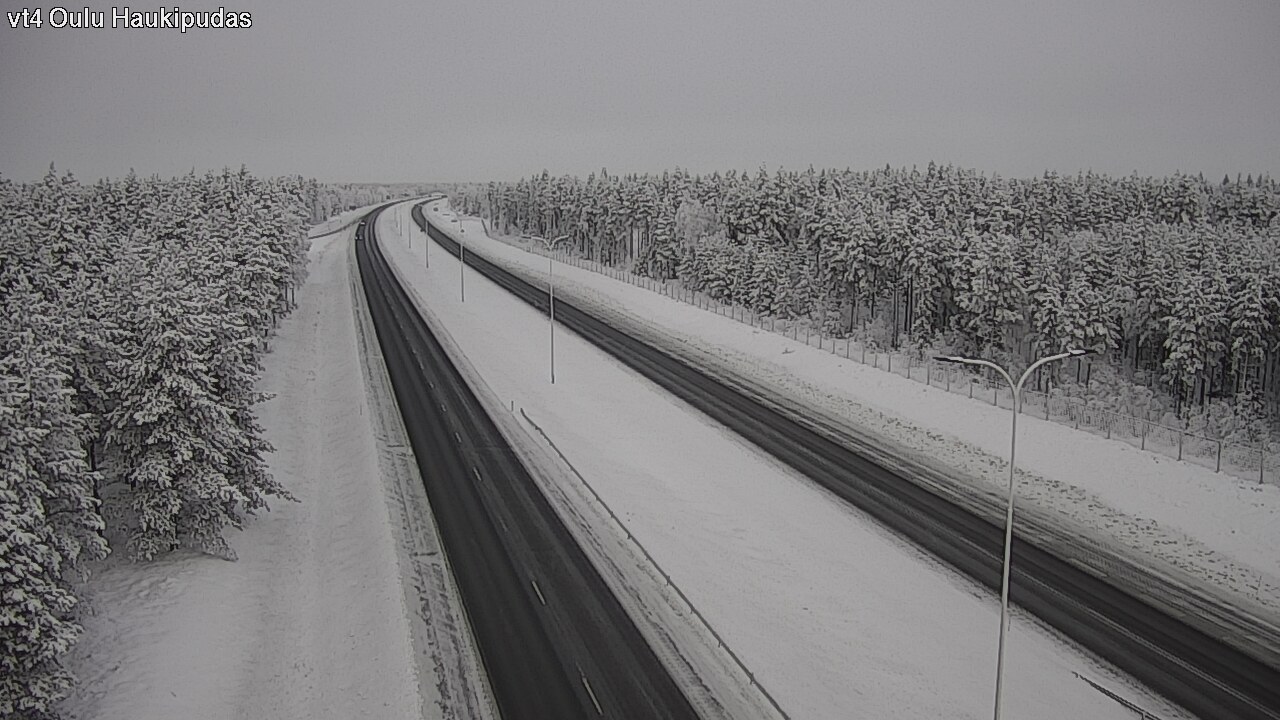 Weather Camera Image Road 4 Oulu, Haukipudas, Oulu, Pohjois-Pohjanmaa