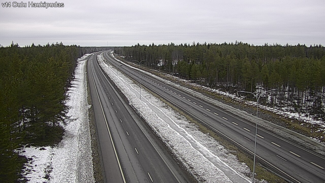 Weather Camera Image Road 4 Oulu, Haukipudas, Oulu, Pohjois-Pohjanmaa