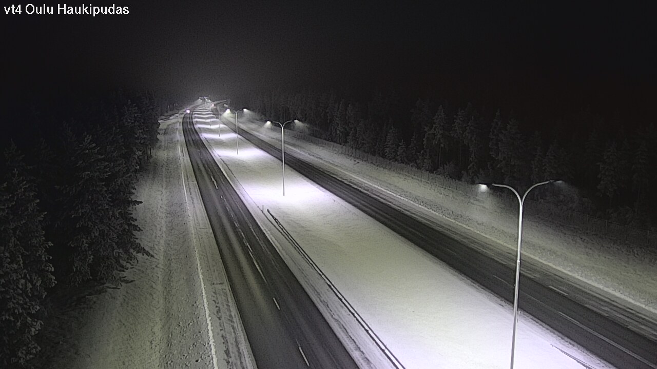 Weather Camera Image Road 4 Oulu, Haukipudas, Oulu, Pohjois-Pohjanmaa