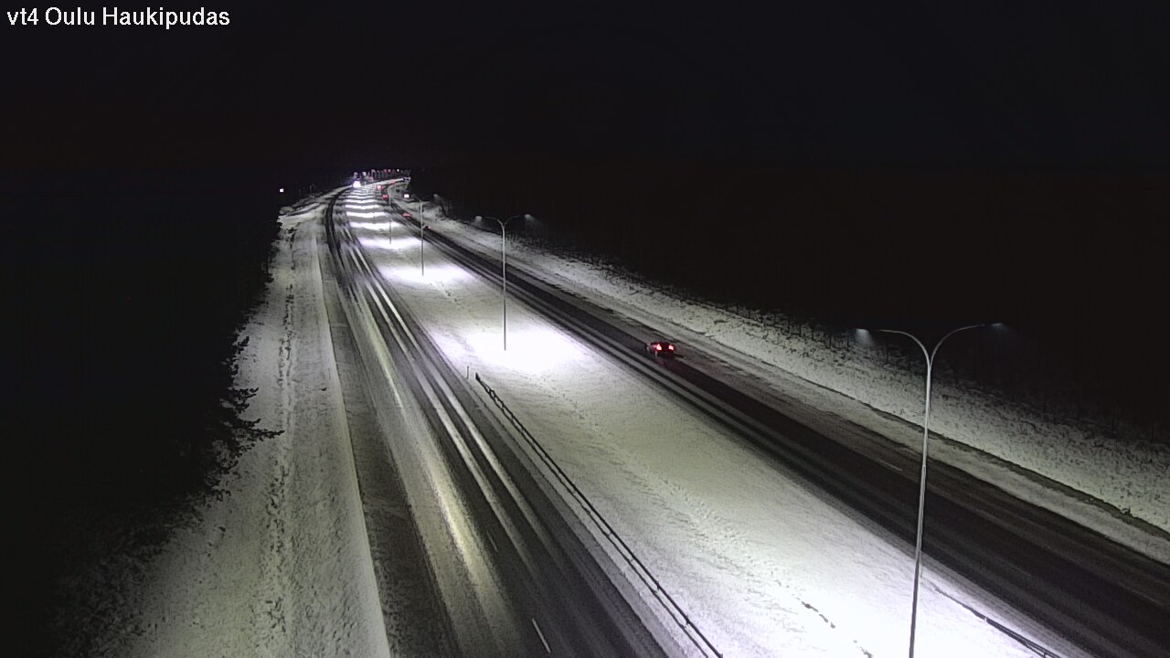 Weather Camera Image Väg 4 Oleåborg, Haukipudas, Oulu, Pohjois-Pohjanmaa