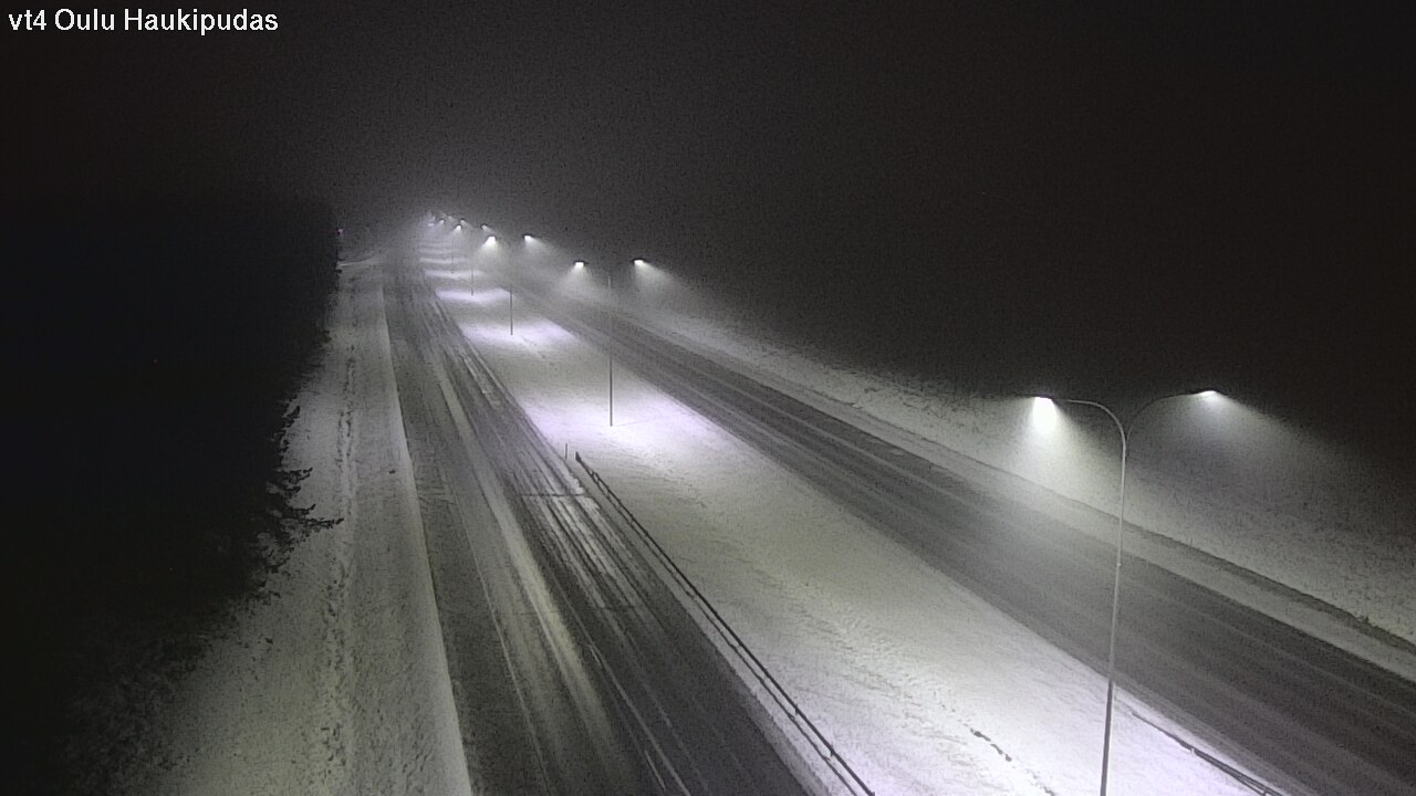 Weather Camera Image Road 4 Oulu, Haukipudas, Oulu, Pohjois-Pohjanmaa