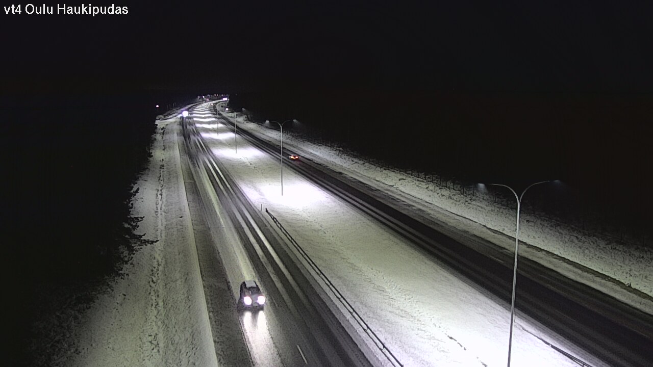 Weather Camera Image Väg 4 Oleåborg, Haukipudas, Oulu, Pohjois-Pohjanmaa